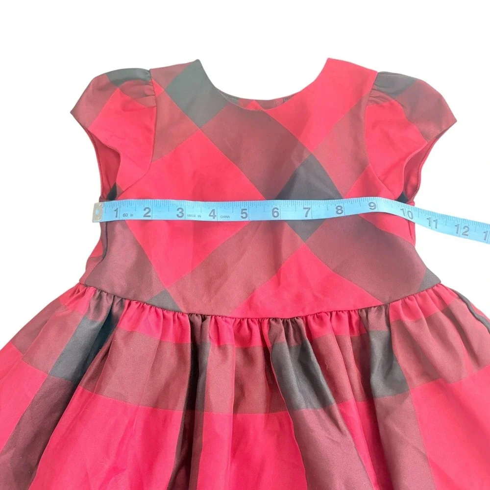 Ralph Lauren Toddler Girls Red Black Plaid Dress with Bloomers 24M Holiday